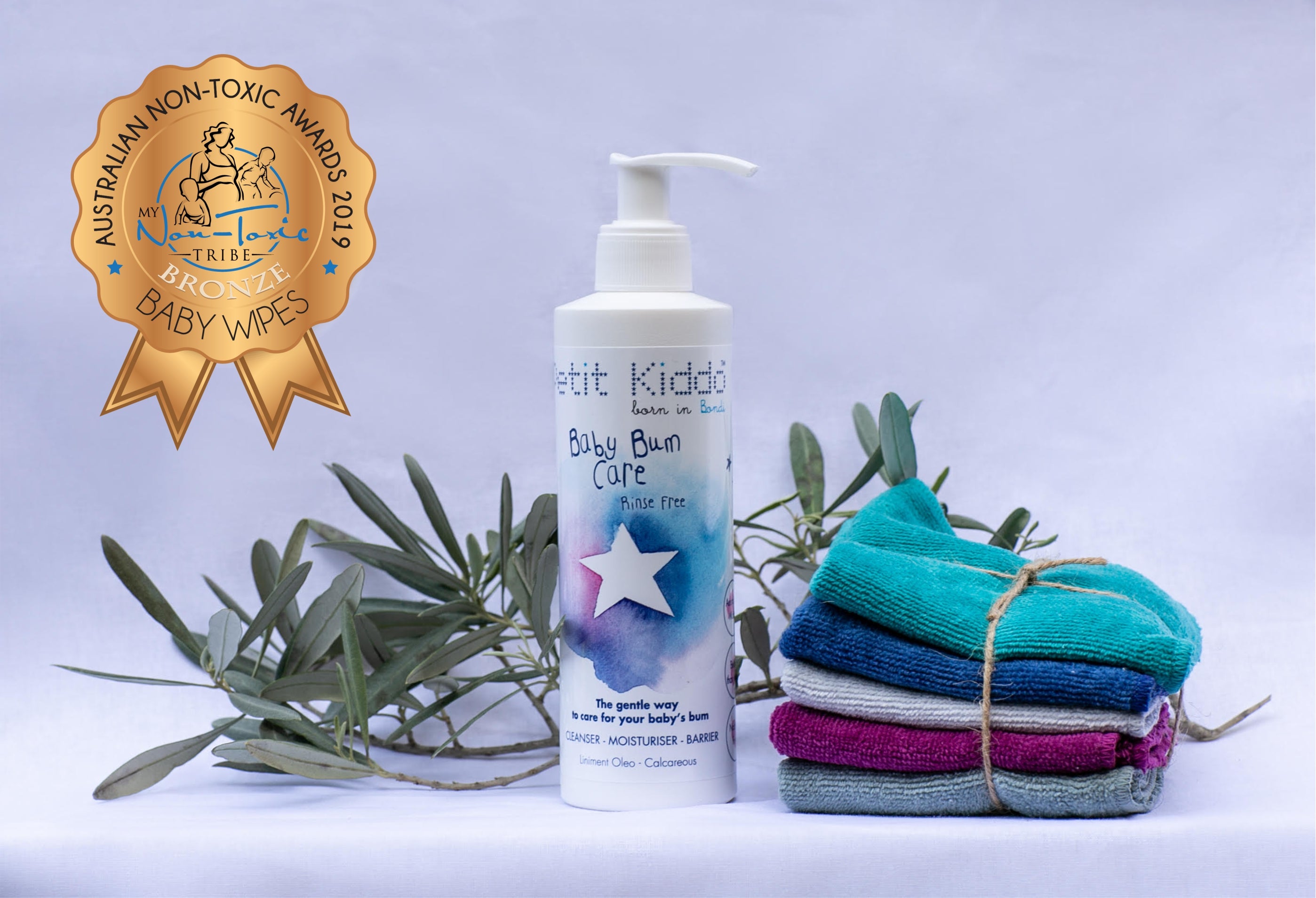 Nappy change with our Baby Bum Care  liniment